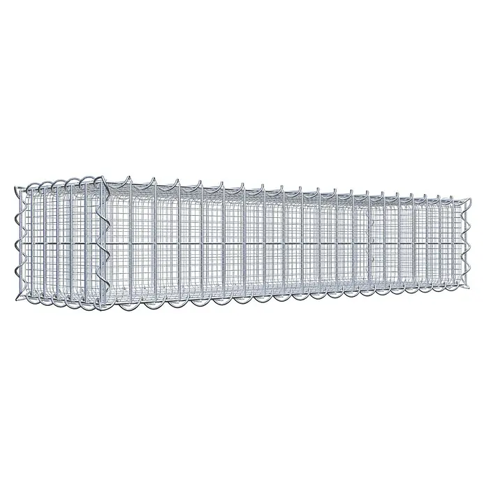 Gabiona Gabione - 100 x 30 x 20 cm, Maschenbreite: 5 cm, Maschenhöhe: 10 cm, Splittgabione - Gabione, ein Drahtgitterkorb, ideal für Gartenbau und Landschaftsgestaltung. Robust und vielseitig einsetzbar als Stützmauer oder dekoratives Element.