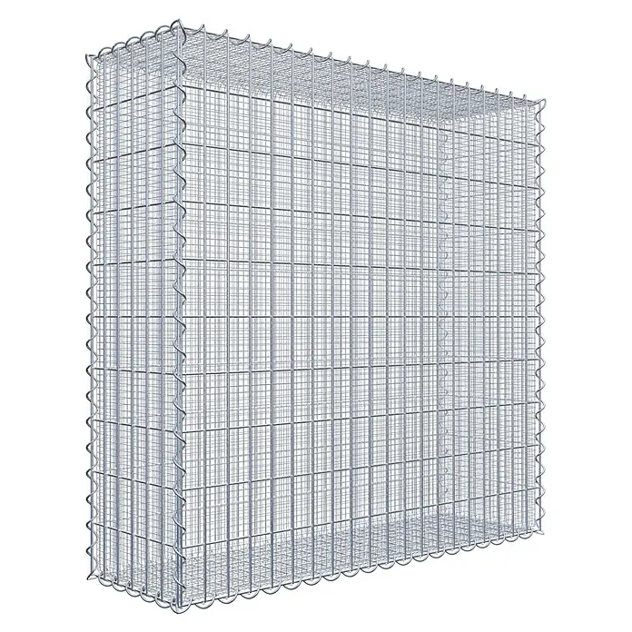 Gabiona Gabione - 100 x 30 x 100 cm, Maschenbreite: 5 cm, Maschenhöhe: 10 cm, Splittgabione - Ein Gabionenkorb aus Drahtgeflecht, ideal für Garten- und Landschaftsbauprojekte, die Stabilität und Ästhetik vereinen.