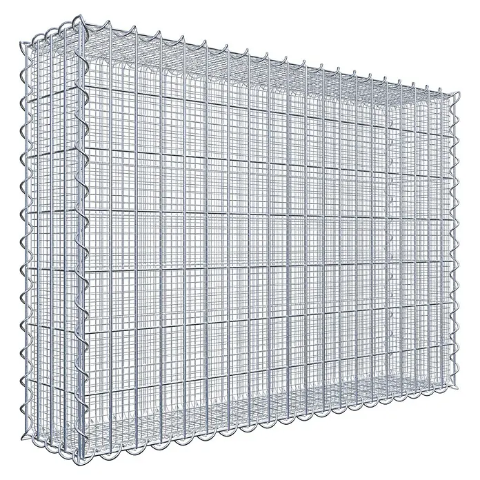 Gabiona Gabione - 100 x 20 x 70 cm, Maschenbreite: 5 cm, Maschenhöhe: 10 cm, Splittgabione - Gabionenwand aus verzinktem Drahtgitter zur Hangbefestigung oder als dekoratives Element im Garten.