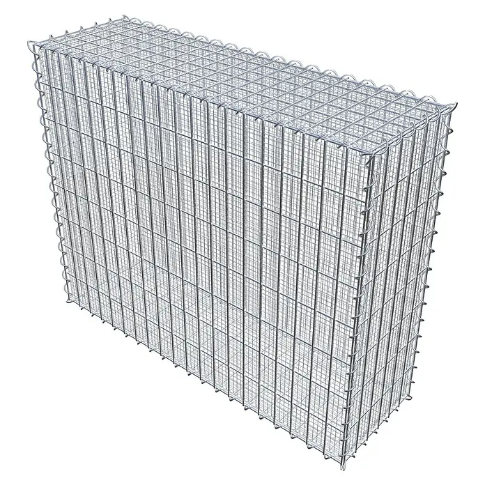 Gabiona Gabione - 100 x 30 x 80 cm, Maschenbreite: 5 cm, Maschenhöhe: 10 cm, Splittgabione - Gabionen-Steinkorb aus Drahtgeflecht. Ideal für den Garten- und Landschaftsbau zur Hangbefestigung oder als dekoratives Element.