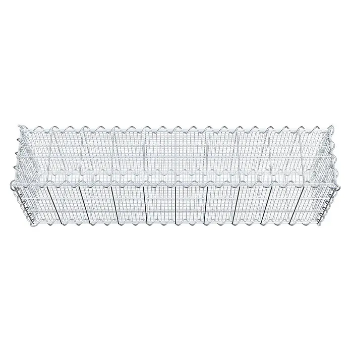 Gabiona Gabione - 100 x 20 x 30 cm, Maschenbreite: 10 cm, Maschenhöhe: 10 cm, Splittgabione - Gabionenkorb aus Drahtgeflecht zur Gestaltung von Gärten und Außenbereichen. Ideal für Stützmauern und dekorative Elemente.