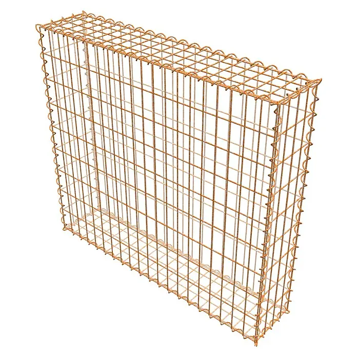 Gabiona Gabione - 100 x 20 x 90 cm, Maschenbreite: 5 cm, Maschenhöhe: 10 cm, Unverzinkt - Ein Gabionenkorb aus Drahtgitter, ideal für Gartenbau und Landschaftsgestaltung. Robuste Konstruktion für vielfältige Anwendungen im Außenbereich.