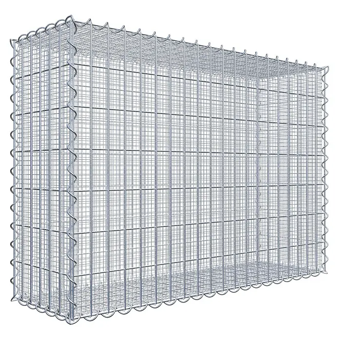 Gabiona Gabione - 100 x 30 x 70 cm, Maschenbreite: 5 cm, Maschenhöhe: 10 cm, Splittgabione - Ein Gabionen-Steinkorb aus Drahtgeflecht, ideal für Gartenbau und Landschaftsgestaltung, bietet stabilen Halt für Steine und Erdreich.