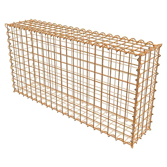 Gabiona Gabione - 100 x 20 x 50 cm, Maschenbreite: 5 cm, Maschenhöhe: 5 cm, Unverzinkt - Ein Gabionen-Steinkorb aus Drahtgeflecht, ideal für Gartenmauern und Landschaftsgestaltung. Robustes Design für vielseitige Anwendungen.