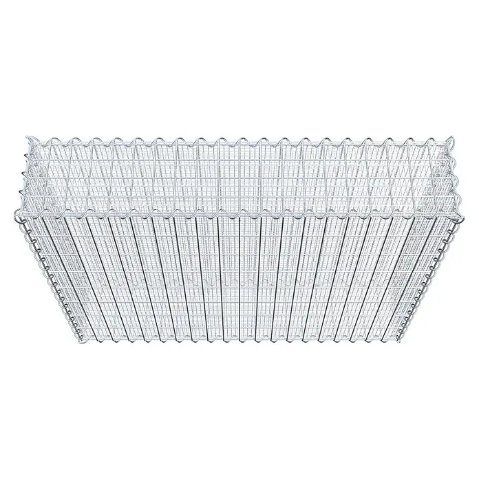 Gabiona Gabione - 100 x 20 x 80 cm, Maschenbreite: 5 cm, Maschenhöhe: 10 cm, Splittgabione - Gabionenkorb aus verzinktem Drahtgeflecht für vielfältige Anwendungen im Garten- und Landschaftsbau. Stabil und langlebig.