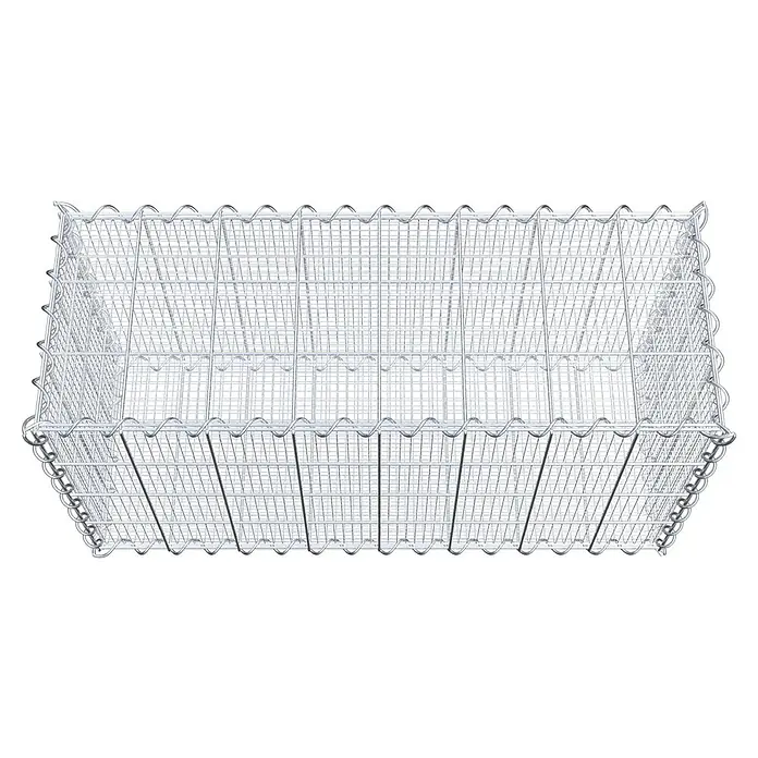 Gabiona Gabione - 80 x 30 x 40 cm, Maschenbreite: 10 cm, Maschenhöhe: 10 cm, Splittgabione - Drahtgitterkorb zur Hangbefestigung oder als dekoratives Element, ideal für den Außenbereich. Robuster und langlebiger Gabionenkorb.