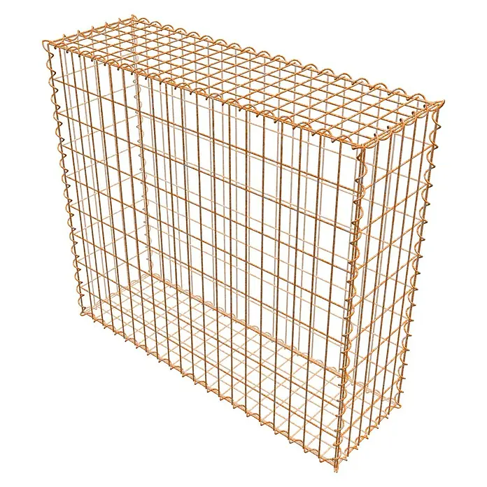 Gabiona Gabione - 100 x 30 x 90 cm, Maschenbreite: 5 cm, Maschenhöhe: 10 cm, Unverzinkt - Gabionen-Steinkorb aus verzinktem Drahtgeflecht, ideal für Gartenbau, Landschaftsgestaltung und zur Befestigung von Hängen.