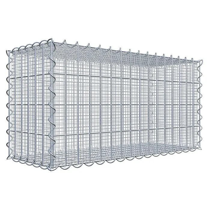 Gabiona Gabione - 80 x 30 x 40 cm, Maschenbreite: 5 cm, Maschenhöhe: 10 cm, Splittgabione - Ein Gabionenkäfig aus Drahtgeflecht, ideal für den Garten- und Landschaftsbau, bietet Stabilität und Flexibilität.
