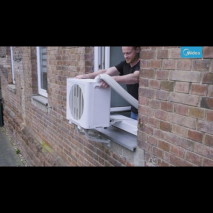 Midea Split airco PortaSplit 12.000 Btu (Koelcapaciteit: 3.500 W, Verwarmingsvermogen: 3.500 W, Grootte van de ruimte: 42 m²) | BAUHAUS