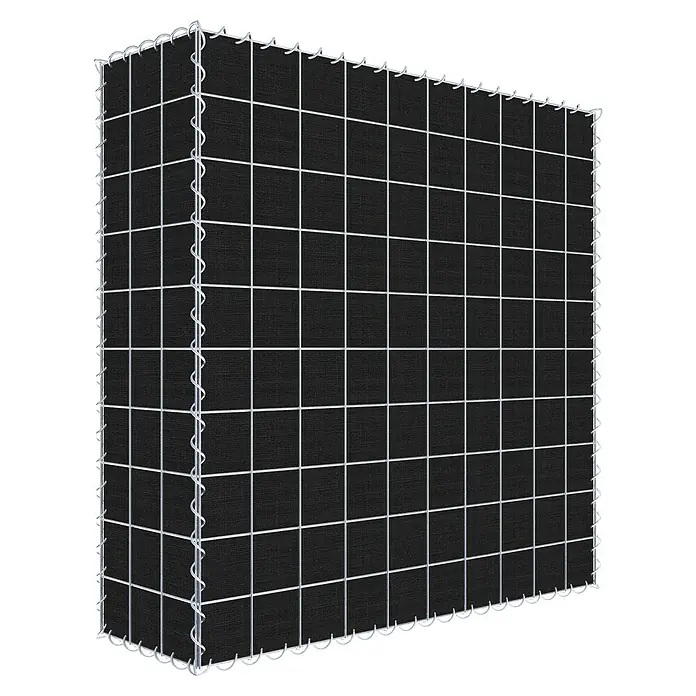 Gabiona Gabione - 100 x 30 x 100 cm, Maschenbreite: 10 cm, Maschenhöhe: 10 cm, Bepflanzbar - Gabionenwand mit engmaschigem Drahtgeflecht und blickdichter Füllung für dekorativen Sicht- und Lärmschutz im Garten.