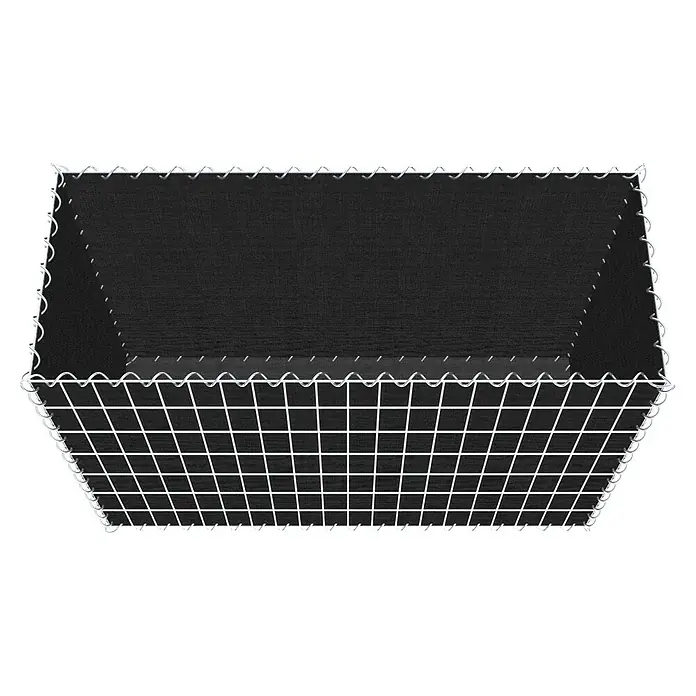 Gabiona Gabione - 100 x 40 x 70 cm, Maschenbreite: 5 cm, Maschenhöhe: 10 cm, Bepflanzbar - Schwarze Gabione mit Drahtgeflecht. Die robuste Gabione bietet eine stilvolle Möglichkeit zur Gartengestaltung und Hangbefestigung.