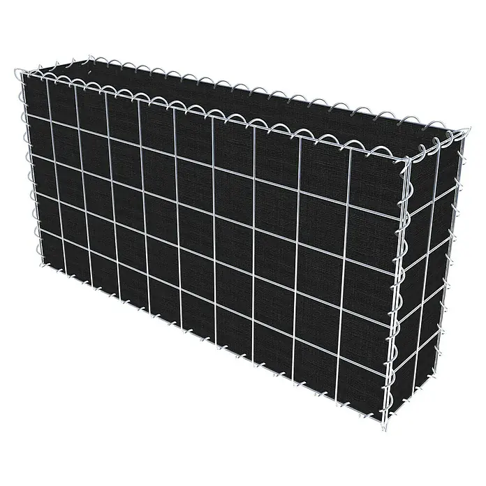 Gabiona Gabione - 100 x 20 x 50 cm, Maschenbreite: 10 cm, Maschenhöhe: 10 cm, Bepflanzbar - Gabionen-Pflanzgefäß mit Drahtgeflecht für den Außenbereich, robust und stilvoll. Ideal zur Gartengestaltung.