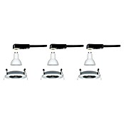 Paulmann Set de focos LED empotrables (6,5 W, Aluminio, Diámetro: 7,8 cm, 3 uds., IP44)