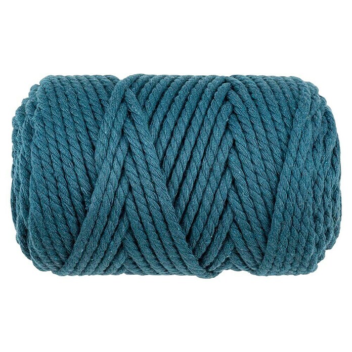Glorex Wolle Makramee-Rope (Türkis, Durchmesser: 3 mm, 250 g, gedreht) | BAUHAUS