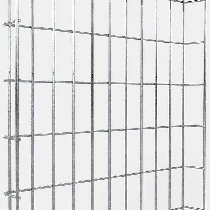 Gabiona Rankgitter (L x B x H: 53 x 5 x 110 cm, Silber, Stahl, Maschenbreite: 5 cm, Maschenhöhe: 10 cm) | BAUHAUS