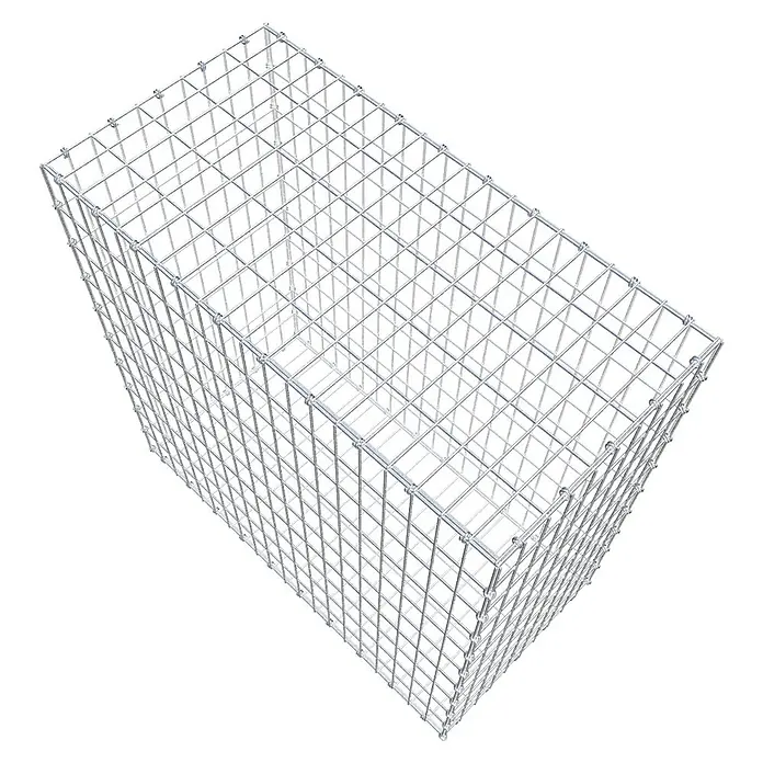 Gabiona Gabione - 100 x 50 x 100 cm, Maschenbreite: 5 cm, Maschenhöhe: 10 cm - Ein Gabionenkorb aus Drahtgitter, ideal zur Gestaltung von Gärten und Landschaften. Der Korb ist leer und bereit zur Befüllung mit Steinen.