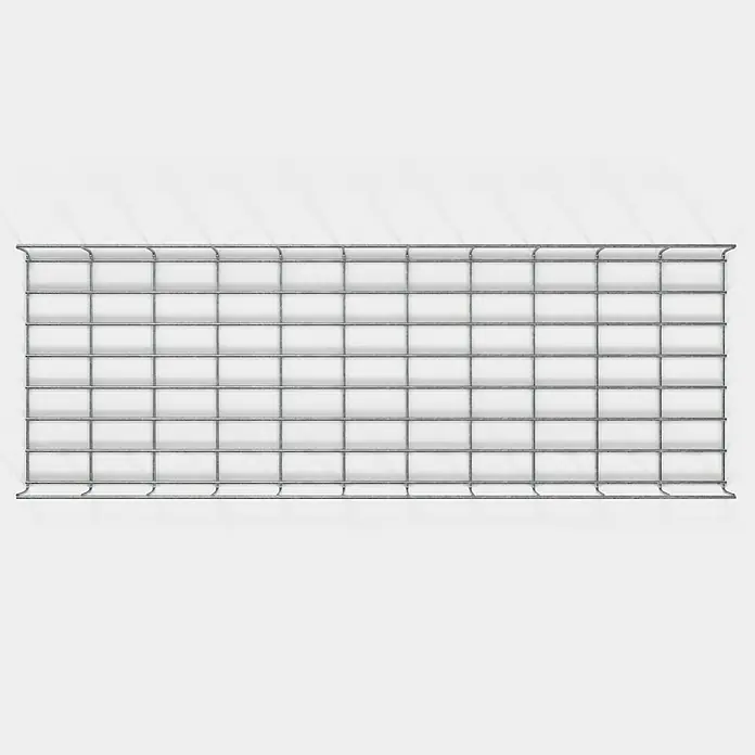 Gabiona Kabelkanal - 38 x 5 x 110 cm, Silber - Stabgittermatte zur Stabilisierung und zum Schutz von Oberflächen, ideal für Bauprojekte und Gartenbau, bietet hohe Stabilität.
