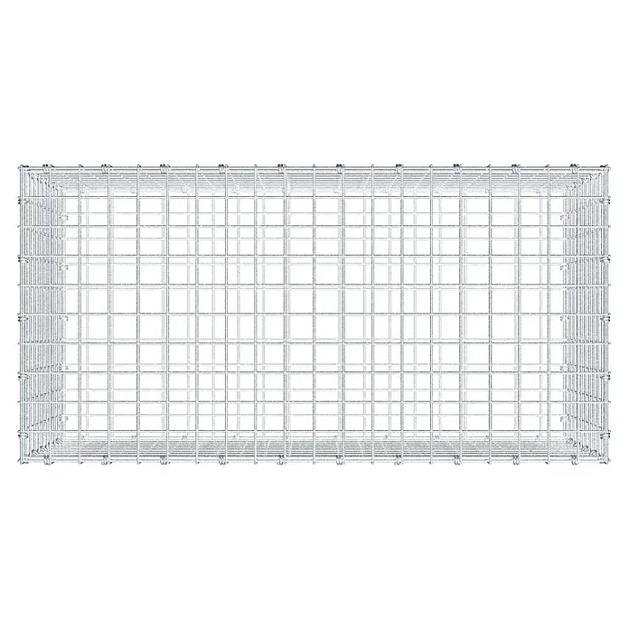 Gabiona Gabione - 100 x 50 x 50 cm, Maschenbreite: 5 cm, Maschenhöhe: 5 cm - Ein Gabionenkorb aus Drahtgeflecht mit quadratischen Maschen. Ideal für Gartenbau und Landschaftsgestaltung.