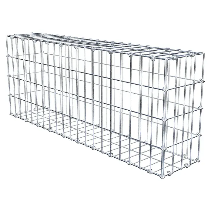Gabiona Gabione - 100 x 20 x 40 cm, Maschenbreite: 5 cm, Maschenhöhe: 10 cm - Ein Drahtgitterkorb, ideal für Gabionen oder zur dekorativen Gartengestaltung. Robust und vielseitig.