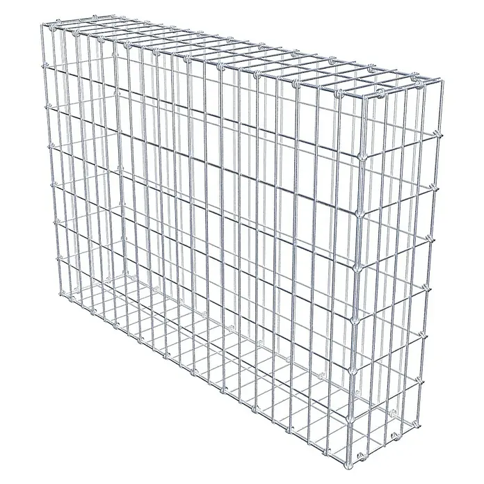 Gabiona Gabione - 100 x 20 x 70 cm, Maschenbreite: 5 cm, Maschenhöhe: 10 cm - Ein geräumiger Gabionenkorb aus robustem Drahtgeflecht. Ideal für Gestaltung im Garten und Landschaftsbau, bietet er Stabilität und Vielseitigkeit.