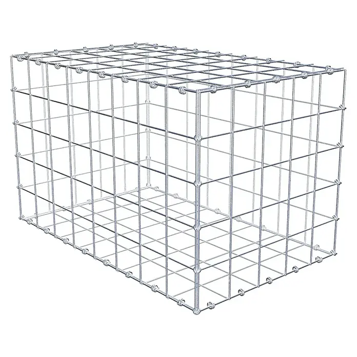 Gabiona Gabione - 80 x 50 x 50 cm, Maschenbreite: 10 cm, Maschenhöhe: 10 cm - Drahtgitterbox: Eine stabile und vielseitige Lösung für Gabionen, ideal für den Gartenbau und Landschaftsbau.