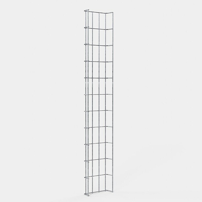 Gabiona Rankgitter (L x B x H: 18 x 5 x 110 cm, Silber, Stahl, Maschenbreite: 5 cm, Maschenhöhe: 10 cm) | BAUHAUS