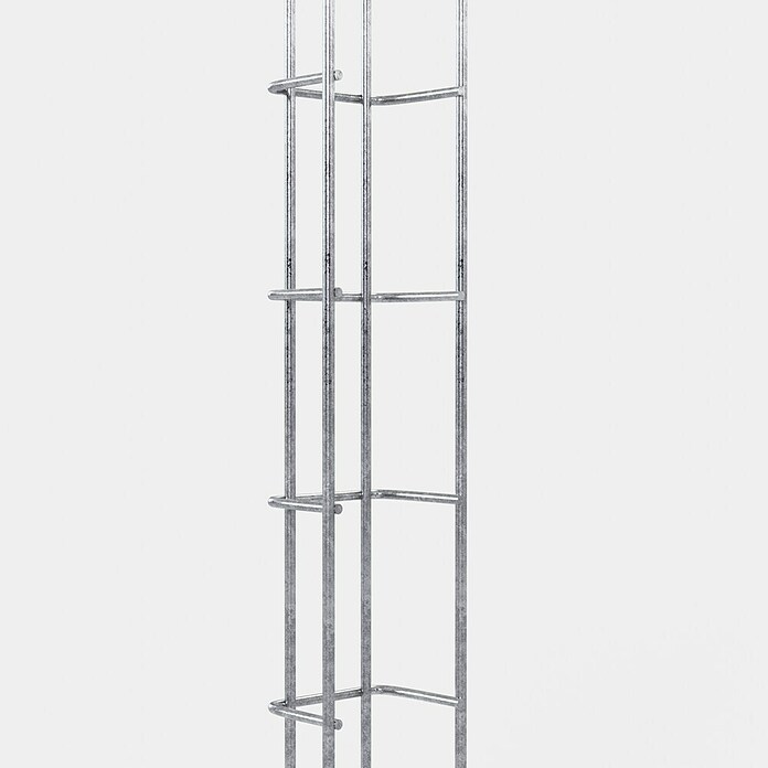 Gabiona Rankgitter (L x B x H: 8 x 5 x 110 cm, Silber, Stahl, Maschenbreite: 5 cm, Maschenhöhe: 10 cm) | BAUHAUS