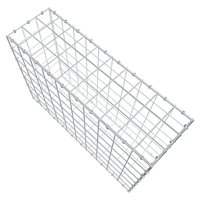 Gabiona Gabione - 100 x 30 x 70 cm, Maschenbreite: 10 cm, Maschenhöhe: 10 cm - Ein rechteckiger Gabionenkorb aus Drahtgeflecht, ideal für Garten- und Landschaftsbau, robust und vielseitig.
