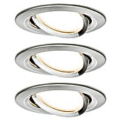 Paulmann LED-Einbauleuchten-Set Nova  (6,5 W, Eisen gebürstet, Ø x H: 8,4 x 4,5 cm)