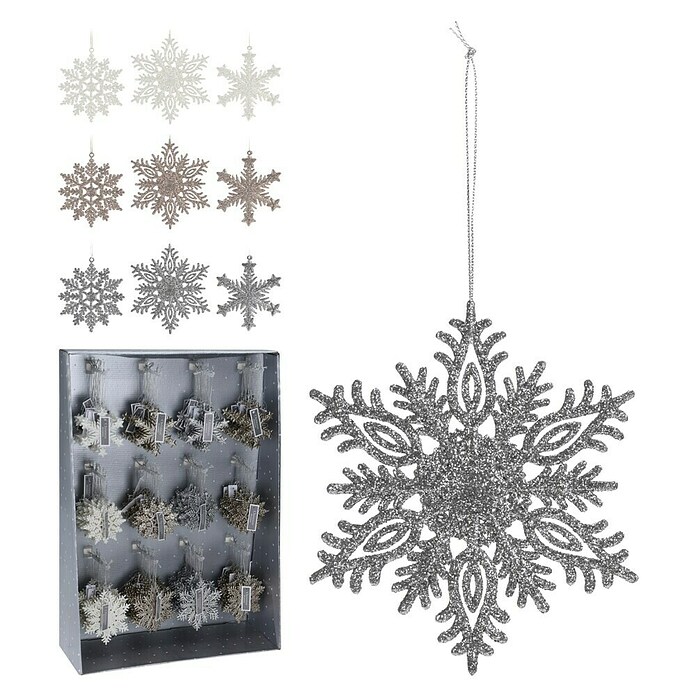 Decoratieve hanger Sneeuwvlok (Ster, Diameter: 10 cm) | BAUHAUS