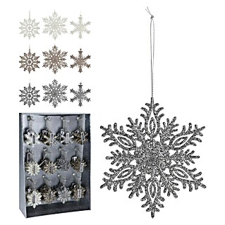 Decoratieve hanger Sneeuwvlok (Ster, Diameter: 10 cm)