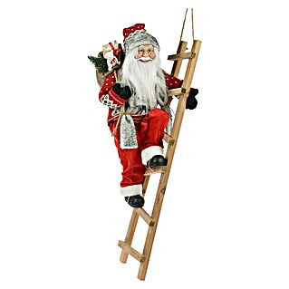 Kerstman op Trap (Hoogte: 65 cm)