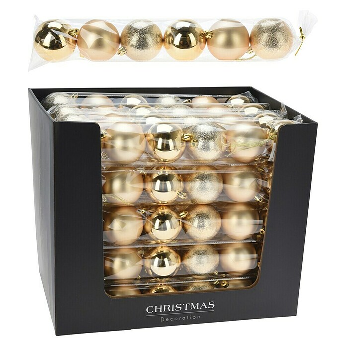 Set kerstballen (Goud, Kunststof, 6 st.) | BAUHAUS
