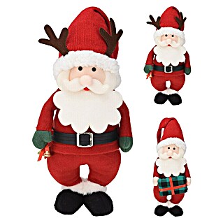 Kerstman met gebreide muts (Hoogte: 35 cm)