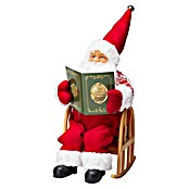 Led-kerstman op Stoel met Boek (Hoogte: 25 cm) | BAUHAUS