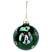 Kerstbal met motief (Rood, Groen, Glas) | BAUHAUS