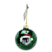 Kerstbal met motief (Rood, Groen, Glas) | BAUHAUS