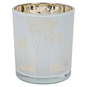 Theelichthouder Dandelion (Ø x h: 9 x 10 cm, Wit, Zilver, Roze, Glas) | BAUHAUS