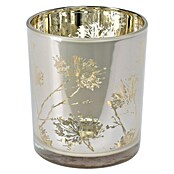 Theelichthouder Dandelion (Ø x h: 9 x 10 cm, Wit, Zilver, Roze, Glas) | BAUHAUS