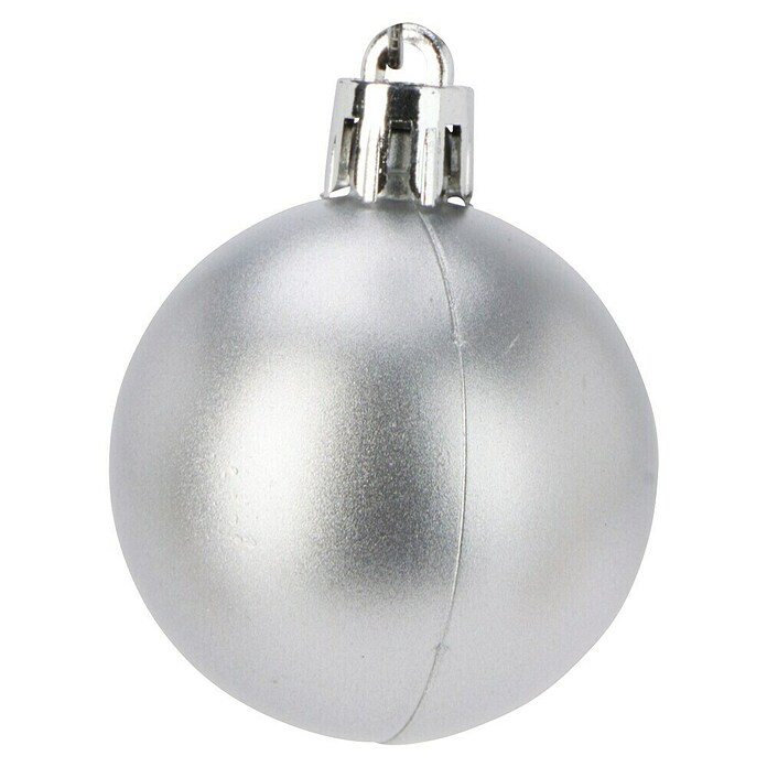 Set kerstballen (Zilver, Kunststof, 60 st.) | BAUHAUS