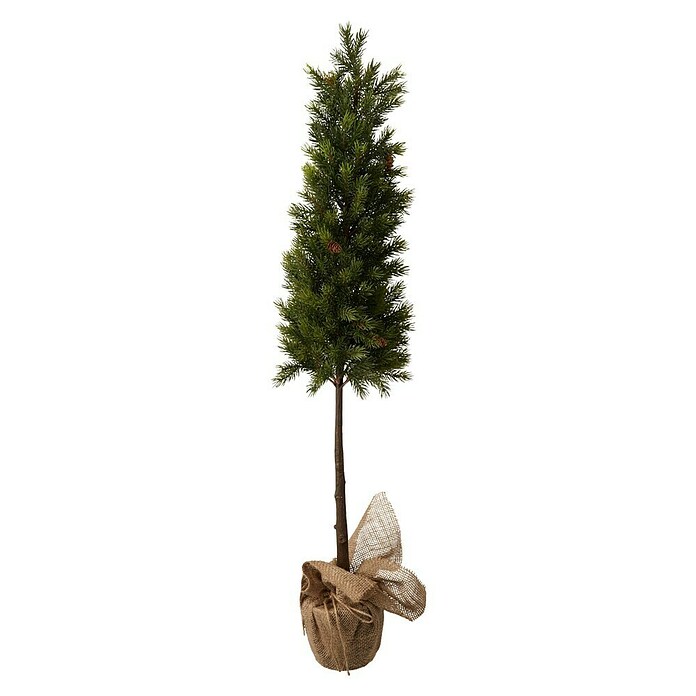 Kunstkerstboom in Jute-Pot (Hoogte: 106 cm, Groen) | BAUHAUS