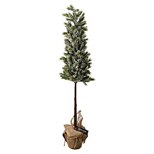 Kunstkerstboom in Jute-Pot (Hoogte: 106 cm, Groen)
