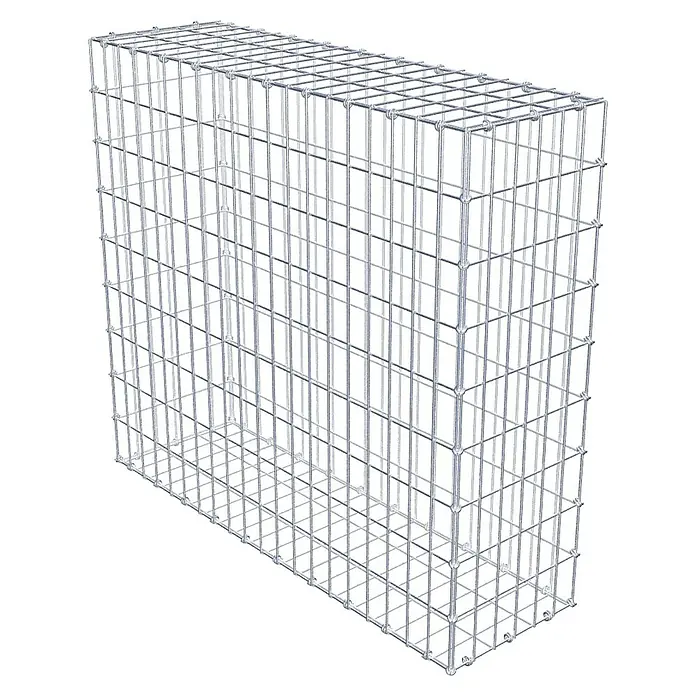 Gabiona Gabione - 100 x 30 x 90 cm, Maschenbreite: 5 cm, Maschenhöhe: 10 cm - Drahtgitterbox für den Außenbereich. Robustes und langlebiges Metallgitter, ideal für Garten- und Landschaftsbauprojekte.