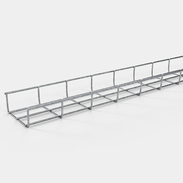 Gabiona Rankgitter (L x B x H: 13 x 5 x 110 cm, Silber, Stahl, Maschenbreite: 5 cm, Maschenhöhe: 10 cm) | BAUHAUS