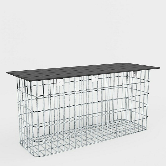 Gabiona Gabionenbank (102 x 32 x 50 cm, Maschenbreite: 5 cm, Maschenhöhe: 10 cm) | BAUHAUS
