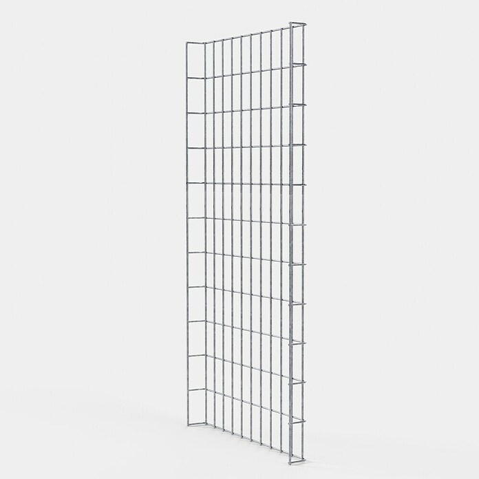 Gabiona Rankgitter (L x B x H: 53 x 5 x 110 cm, Silber, Stahl, Maschenbreite: 5 cm, Maschenhöhe: 10 cm) | BAUHAUS