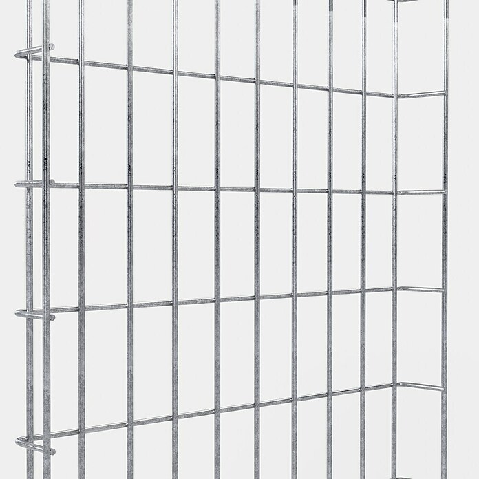 Gabiona Rankgitter (L x B x H: 48 x 5 x 110 cm, Silber, Stahl, Maschenbreite: 5 cm, Maschenhöhe: 10 cm) | BAUHAUS
