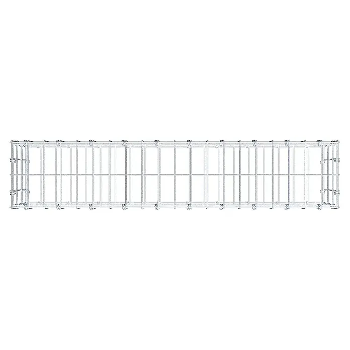 Gabiona Gabione - 100 x 20 x 30 cm, Maschenbreite: 5 cm, Maschenhöhe: 10 cm - Produktabbildung eines Drahtgitterkorbs für optimale Lagerung und Organisation, ideal für verschiedene Anwendungen.