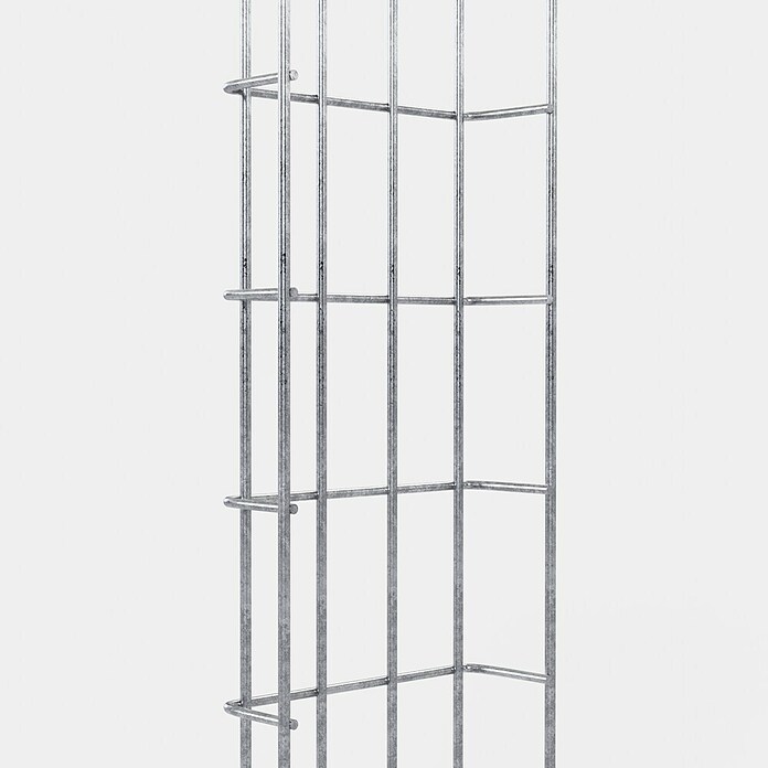 Gabiona Rankgitter (L x B x H: 18 x 5 x 110 cm, Silber, Stahl, Maschenbreite: 5 cm, Maschenhöhe: 10 cm) | BAUHAUS