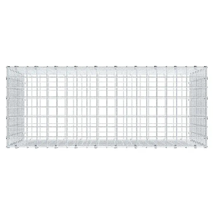 Gabiona Gabione - 100 x 40 x 60 cm, Maschenbreite: 5 cm, Maschenhöhe: 5 cm - Drahtgitterbox für Lagerung und Transport. Robustes Design für sichere Aufbewahrung.